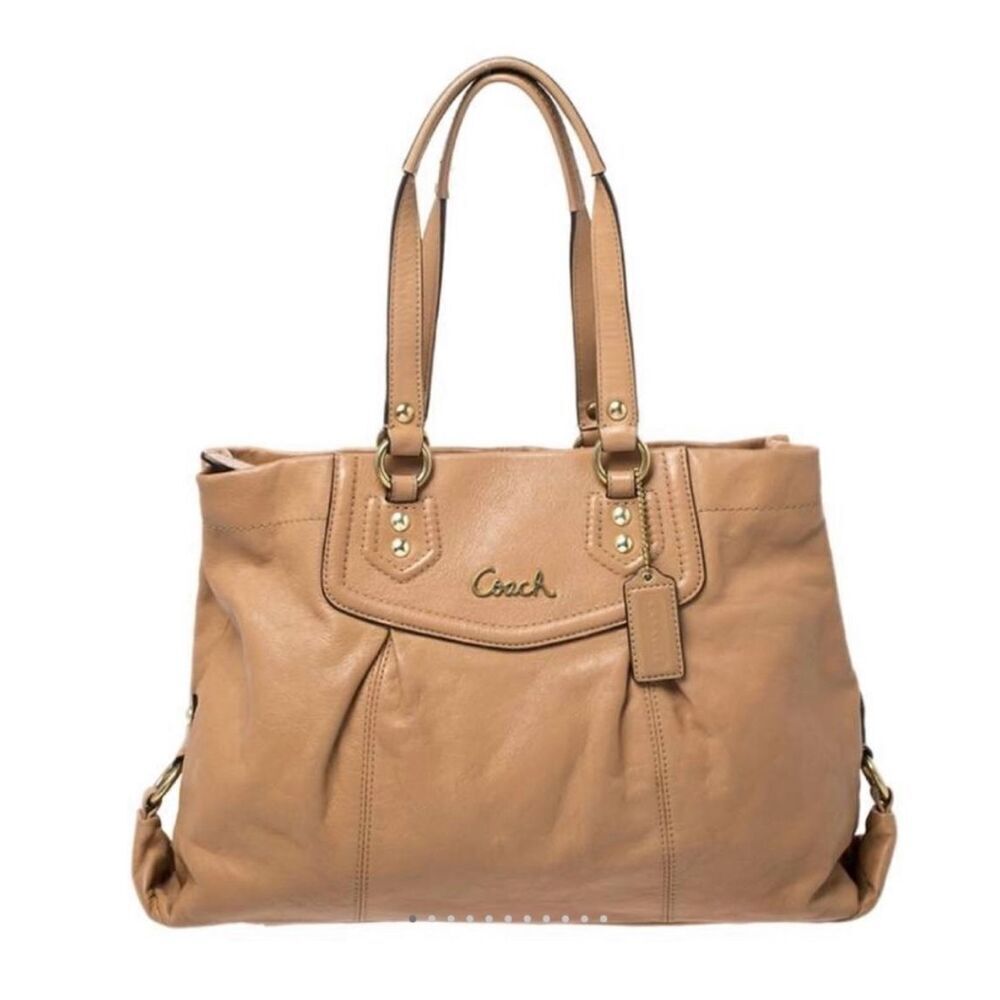 ✨COACH Carryall Ashley Satchel Cowhide Leather shoulder bag✨